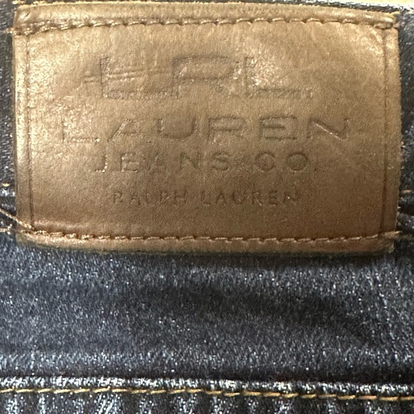 Vintage 90/Y2K Lauren Ralph Lauren Dark Wash Denim High Rise Jeans Size 14 - Picture 6 of 7